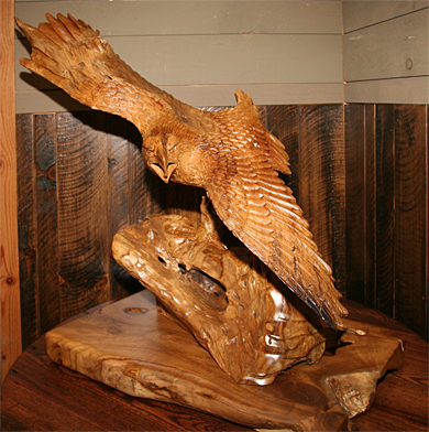 Carved Wood Eagle